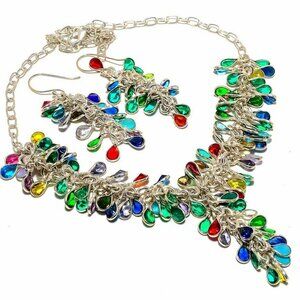 NEW - Mixed Gemstones Necklace & Earring Set - HOLIDAY SALE!